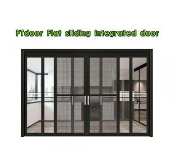 3 tracks, 6 panels with diamond mesh PT door