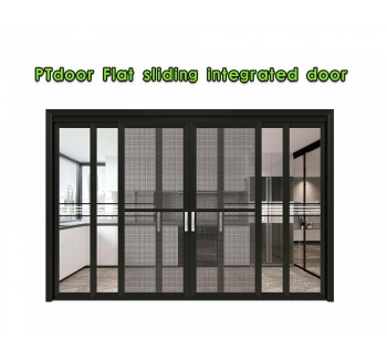 3 tracks, 6 panels with diamond mesh PT door